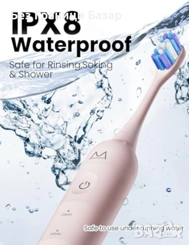 Нова Sonic електрическа четка за зъби 48k VPM, 180 дни батерия, 5 режима, снимка 3 - Други - 51770466