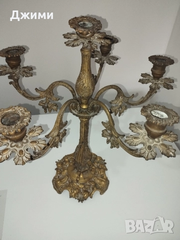 различни баварски бронзови свещници, снимка 12 - Антикварни и старинни предмети - 39305702