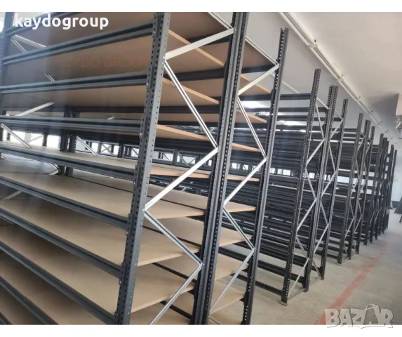 НОВО!!! Метален стелаж за склад - леки и средно тежки товари до 700kg/m2., снимка 3 - Стелажи и щандове - 42804270