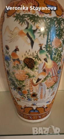 Голяма порцеланова ваза, снимка 6 - Вази - 53348570