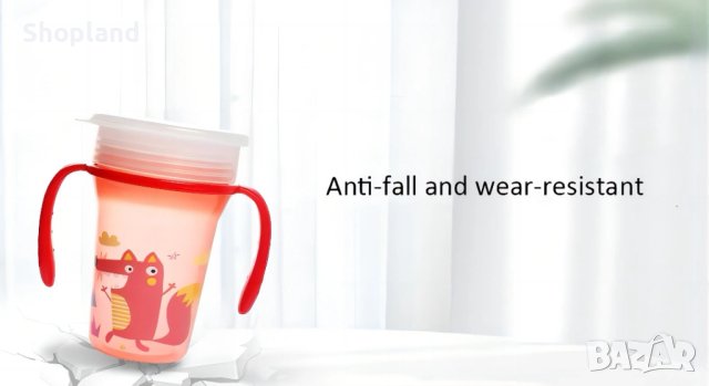 Бебешка неразливаща се чаша, снимка 4 - Прибори, съдове, шишета и биберони - 44320550