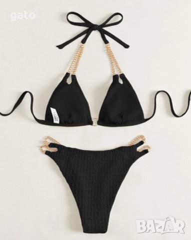 Бански с вериги в синьо и черно, снимка 10 - Бански костюми - 40917472