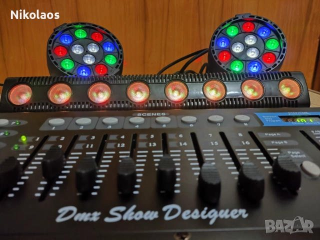 (Нов)Комплект осветление DMX,LED, снимка 2 - Други - 52755843