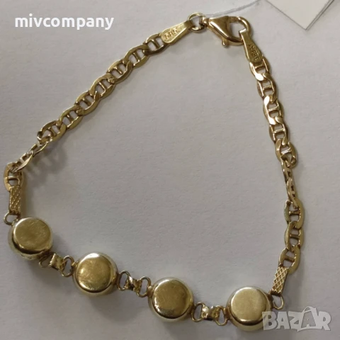 Златна Гривна 4.08гр.16см., снимка 3 - Гривни - 50744412