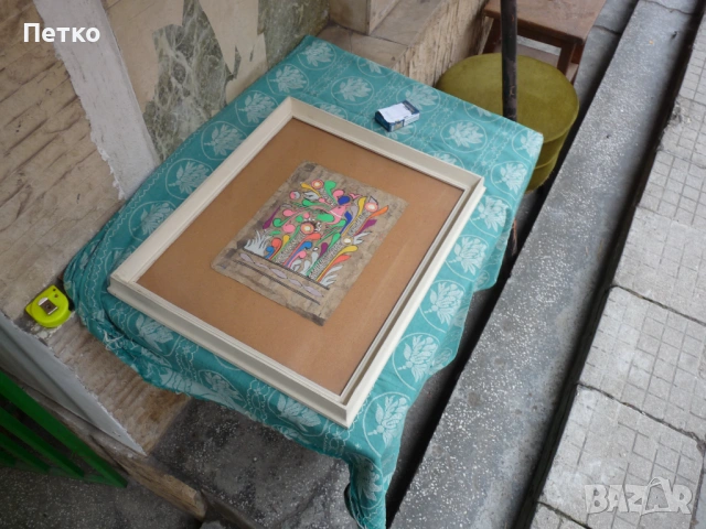 Стара картина 59 / 49 см, снимка 12 - Антикварни и старинни предмети - 53635127