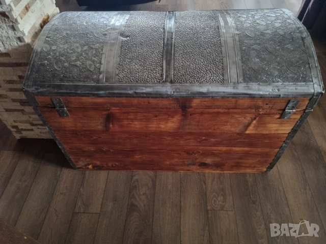 Стар дървен сандък/ракла/скрин, снимка 4 - Антикварни и старинни предмети - 53081217