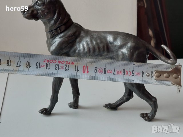 WMF-Посребрена фигура на куче 1910-1925 год., снимка 14 - Антикварни и старинни предмети - 41611128