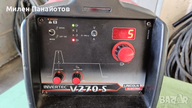  Lincoln invertec V-270S - Електрожен трифазен 270 ампера, снимка 5 - Други инструменти - 51793372