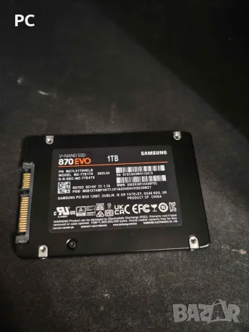SSD 1TB/512GB Samsung 870 EVO SATA Тествано 84 дни като ново 98% 3 3бр., снимка 4 - Твърди дискове - 54279140