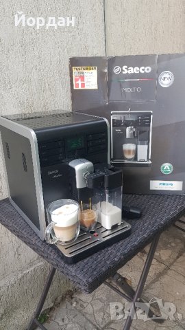 Кафе робот Saeco Moltio Italy с кана за мляко! Обслужен!, снимка 2 - Кафемашини - 42248011