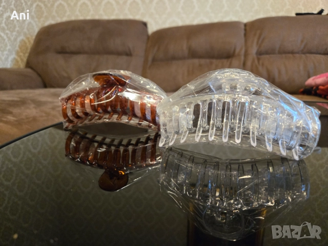 Големи пластмасови щипки/шнола за коса