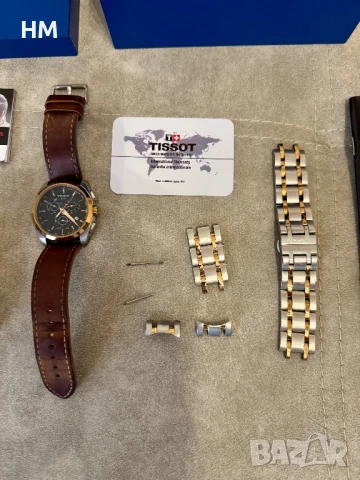 Мъжки часовник Tissot T-Classic Couturier Chronograph Dual Tone, снимка 6 - Мъжки - 51309794