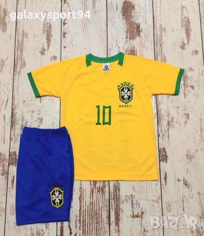 Бразилия Екип Неймар с анцуг и къс ръкав  калци Бразилия 2024г, снимка 3 - Футбол - 44367692