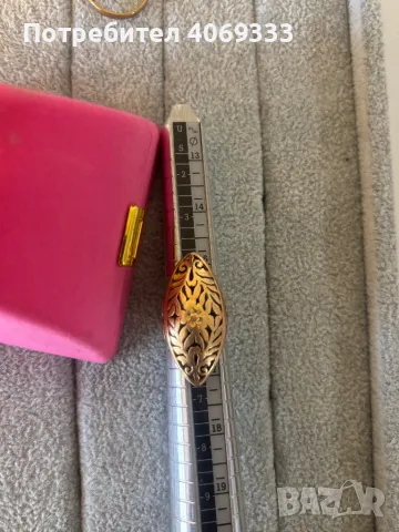 Красив Златен пръстен бадем 6.5гр 14к, снимка 5 - Пръстени - 49872292