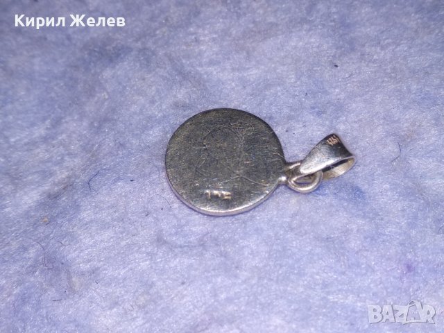 ПРЕКРАСЕН СРЕБЪРЕН СЕДЕФЕН РЕТРО АРТ СТИЛ ПЕНДАНТ СРЕБРО 925 АНГЛИЯ с ШЛИФОВАН КРАЛСКИ СЕДЕФ 34130, снимка 4 - Колиета, медальони, синджири - 40524131