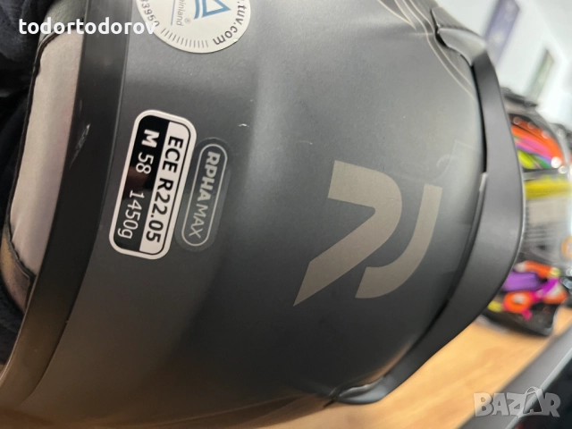 Отваряема мото каска HJC RPHA-MAX ,размер M 57-58 см. вградени очила, снимка 5 - Аксесоари и консумативи - 51923963