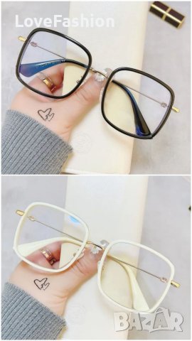 Метални рамки за очила в бяло и черно диоптрични или за компютър, снимка 3 - Слънчеви и диоптрични очила - 40644031