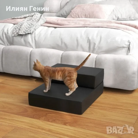 Стълба за кучета и котки PawHut, 2 в 1, Матрак, 67x39x10cm, снимка 11 - За кучета - 50501890