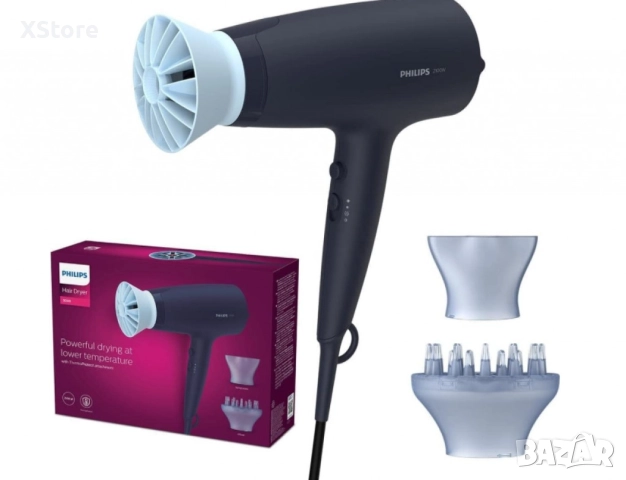 Сешоар Philips, 2100 W, Thermo Protect, снимка 3 - Сешоари - 52594954