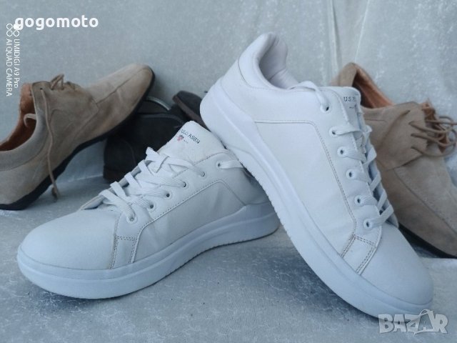 Кецове Като нови мъжки бели, спортни обувки U.S. Polo Assn®, снимка 17 - Кецове - 44450796