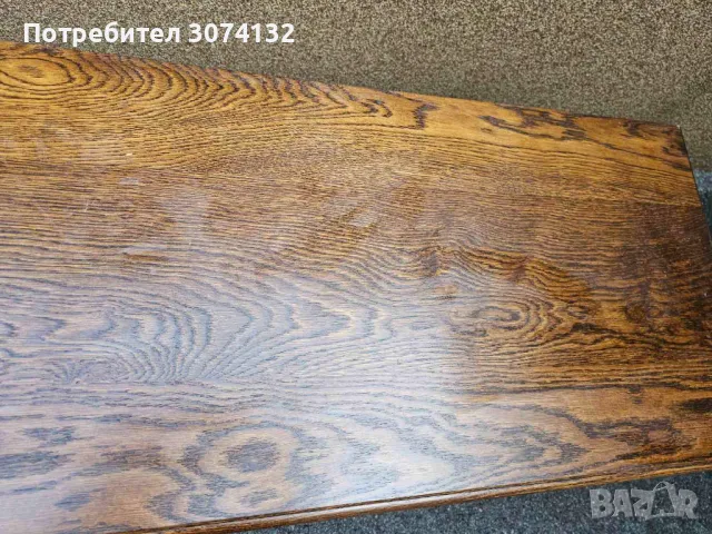 Масивен нисък дъбов шкаф с механизми, снимка 3 - Шкафове - 49184255