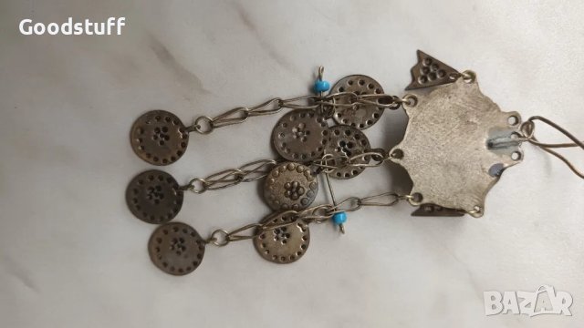 Възрожденски накит,тюркоаз,забодка,трепка,бодка,игла,сачан,носия, снимка 6 - Антикварни и старинни предмети - 50421993