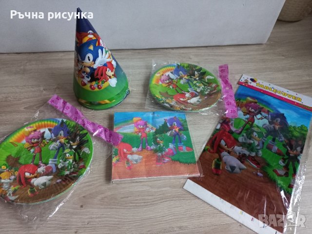 Парти артикули тема Соник, снимка 1