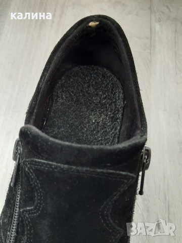 Черни велурени N38, снимка 4 - Дамски ежедневни обувки - 44602085