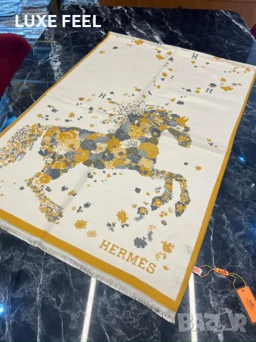 HERMES ⚜️ GUCCI ⚜️Дамски Кашмирени Шалове , снимка 8 - Шалове - 56046161