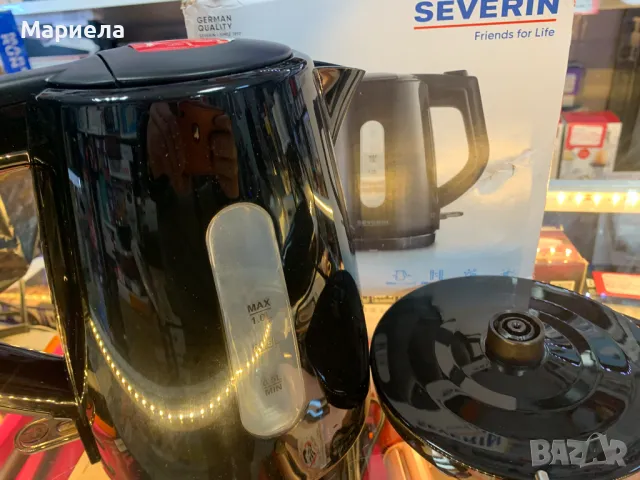 Severin Черна Кана за гореща вода 2200W , 1 литър, снимка 4 - Кани - 49446937