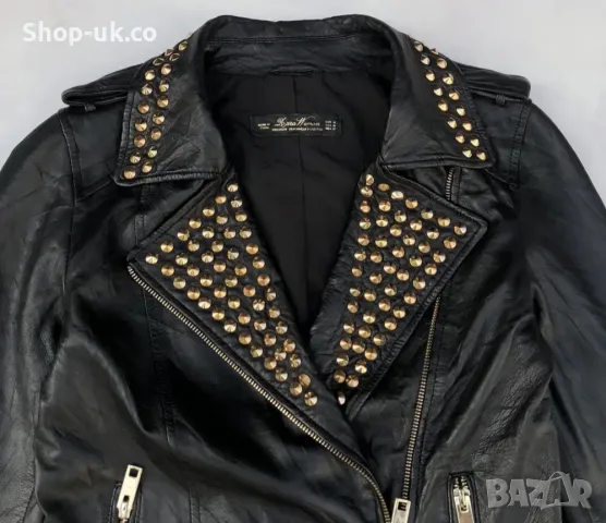Яке естествена кожа ZARA, снимка 7 - Якета - 47624619
