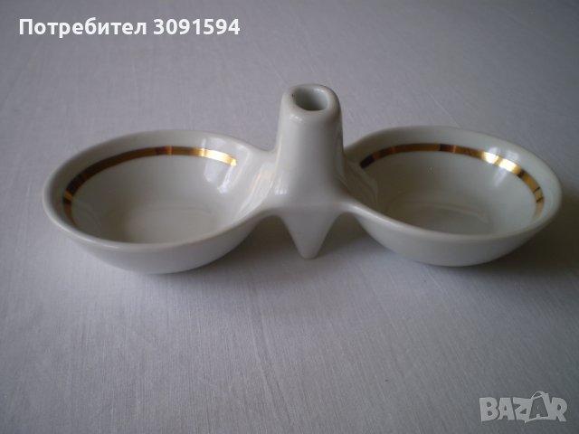 Българска порцеланова солница от Соца