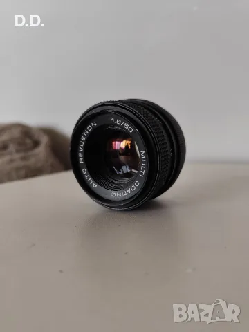 Обектив Auto Revuenon 50mm F1.8 за профилактика (М42 резба), снимка 2 - Обективи и филтри - 55816108