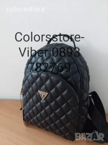 Черна раница  Guess-SG128k, снимка 3 - Раници - 47615315