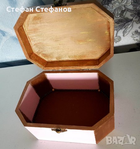 Дървено ковчеже за бижута, снимка 3 - Декорация за дома - 38950234