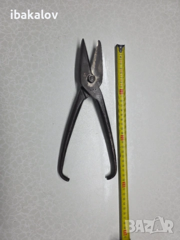 Стара ножица за ламарина от ковано желязо