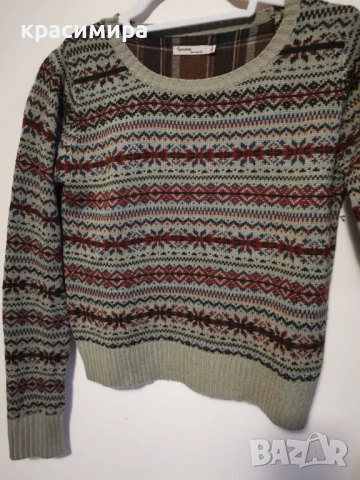 Пуловер и кафеви дънки, снимка 2 - Блузи с дълъг ръкав и пуловери - 53323748