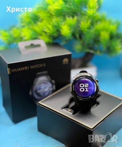 ГАРАНЦИОНЕН!!! Смарт часовник HUAWEI Watch 5, 46 мм, Black, LTE, снимка 3 - Смарт часовници - 52008153