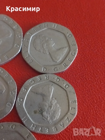 20 пенса Елизабет., снимка 12 - Нумизматика и бонистика - 51617090