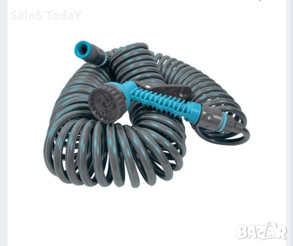 Маркуч за поливане, спирала, с пистолет, 20м , снимка 2 - Напояване - 35836486