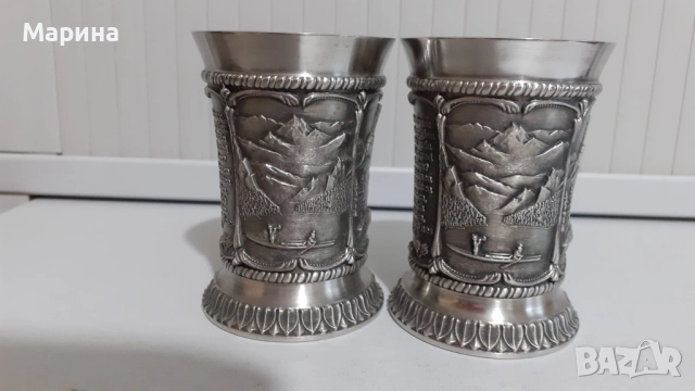 Немски чаши за вино и ракия 130 мл, Antik*Vintage #94, снимка 3 - Антикварни и старинни предмети - 52420275