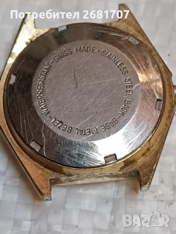 позлатен мъжки часовник Sicura, снимка 3 - Мъжки - 52966758