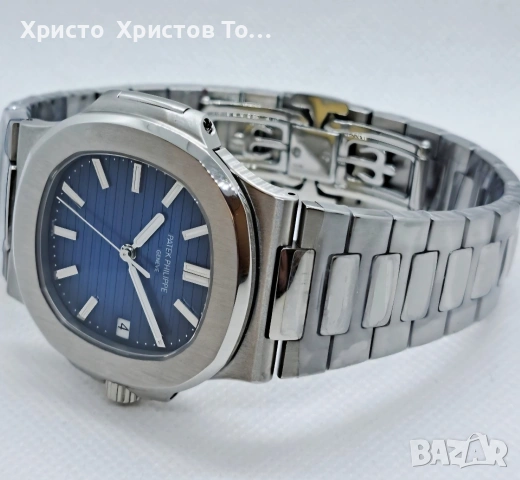 Мъжки луксозен механичен часовник Patek Philippe Nautilus, снимка 3 - Мъжки - 53853768