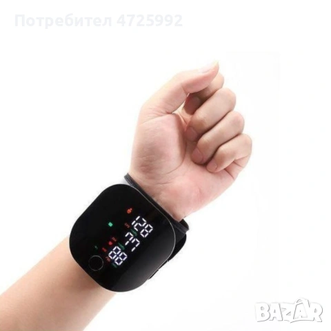 Преносим дигитален апарат за кръвно налягане за китка с LCD дисплей и памет, снимка 3 - Смарт гривни - 53311001