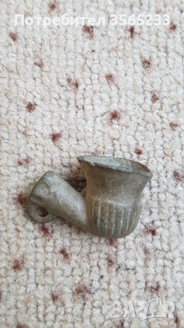 Османска бронзова лула, снимка 3 - Антикварни и старинни предмети - 39087743