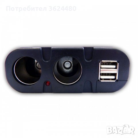 Разклонител за запалка с 2бр. USB, снимка 1 - Аксесоари и консумативи - 39531989