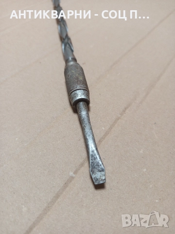 Стара Голяма Английска Спирална Тресчотна Отверка. , снимка 3 - Антикварни и старинни предмети - 52795144