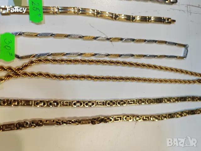 Гривни/ланци медицинска стомана, снимка 5 - Колиета, медальони, синджири - 47855103