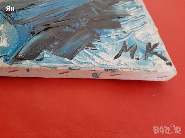 Картина Рисунка Платно 'Момиче с Роза'-40/40см , снимка 3 - Картини - 39244843