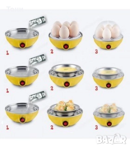Яйцеварка с пара за 7 или 14 яйца с таймер, снимка 5 - Уреди за готвене на пара - 51856135